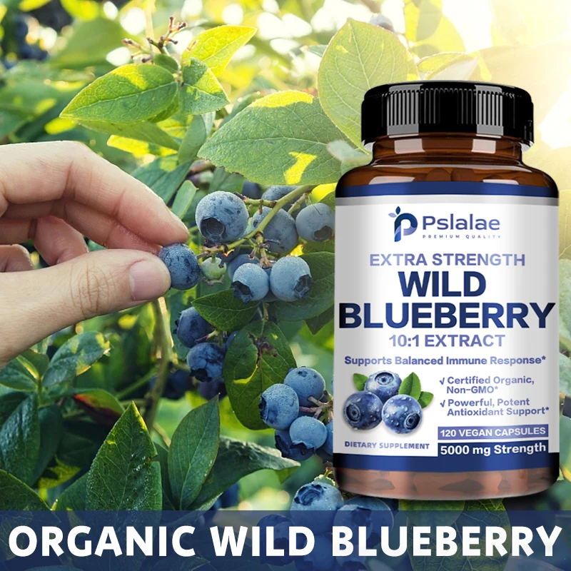 Wild Blueberries Capsules - Antioxidant, Promotes Brain Function, Eye Care, Improve Visual Clarity, Boost The Immune System
Wild Blueberries Capsules - Antioxidant, Promotes Brain Function, Eye Care, Improve Visual Clarity, Boost The Immune System