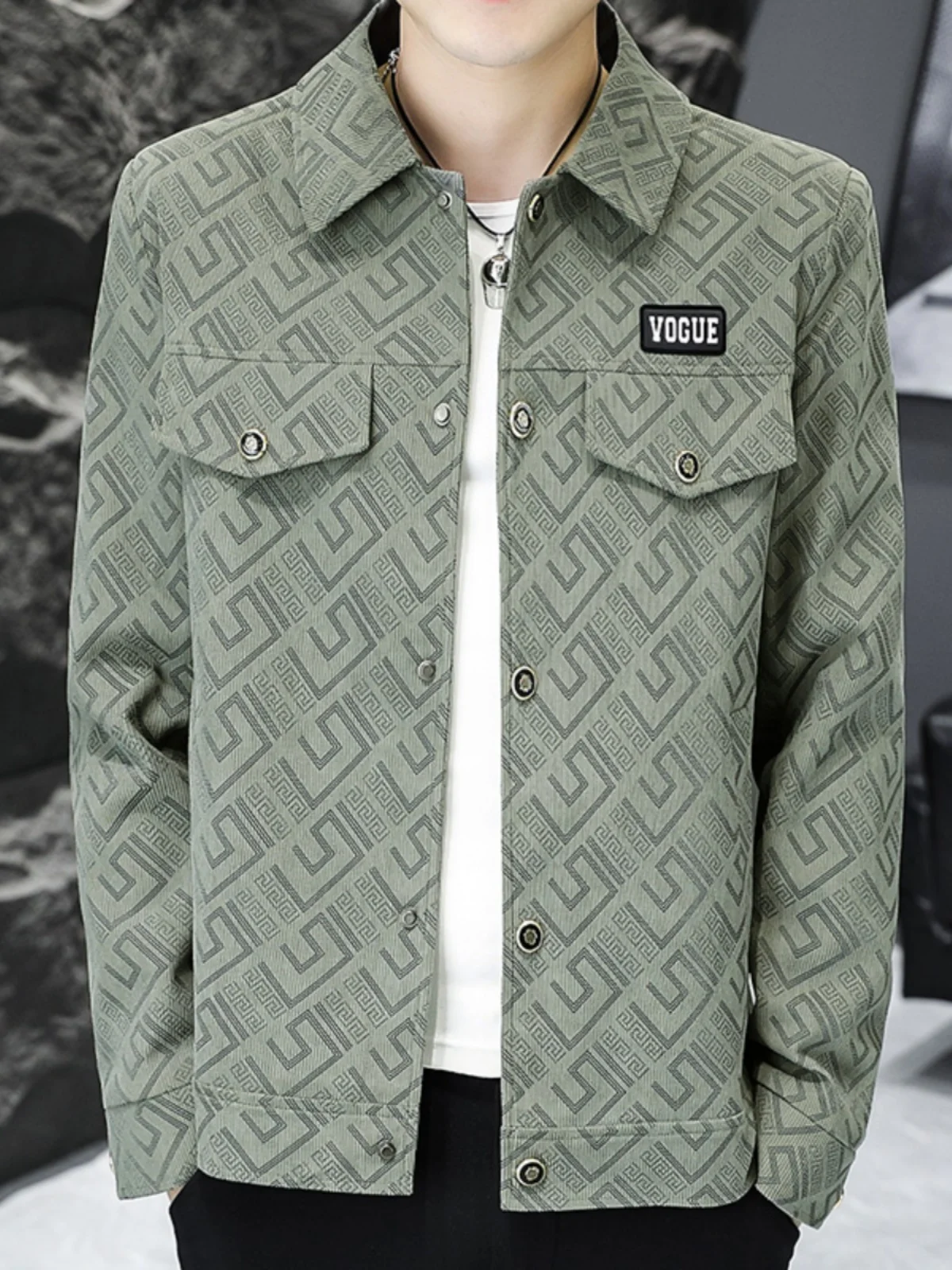 Anti-Wrinkle Plaid Bla awl Collar Men's Jaet Casual Loose Modern Sle Autumn Faion Outerwear Youth ular Polyester
Anti-Wrinkle Plaid Bla awl Collar Men's Jaet Casual Loose Modern Sle Autumn Faion Outerwear Youth ular Polyester