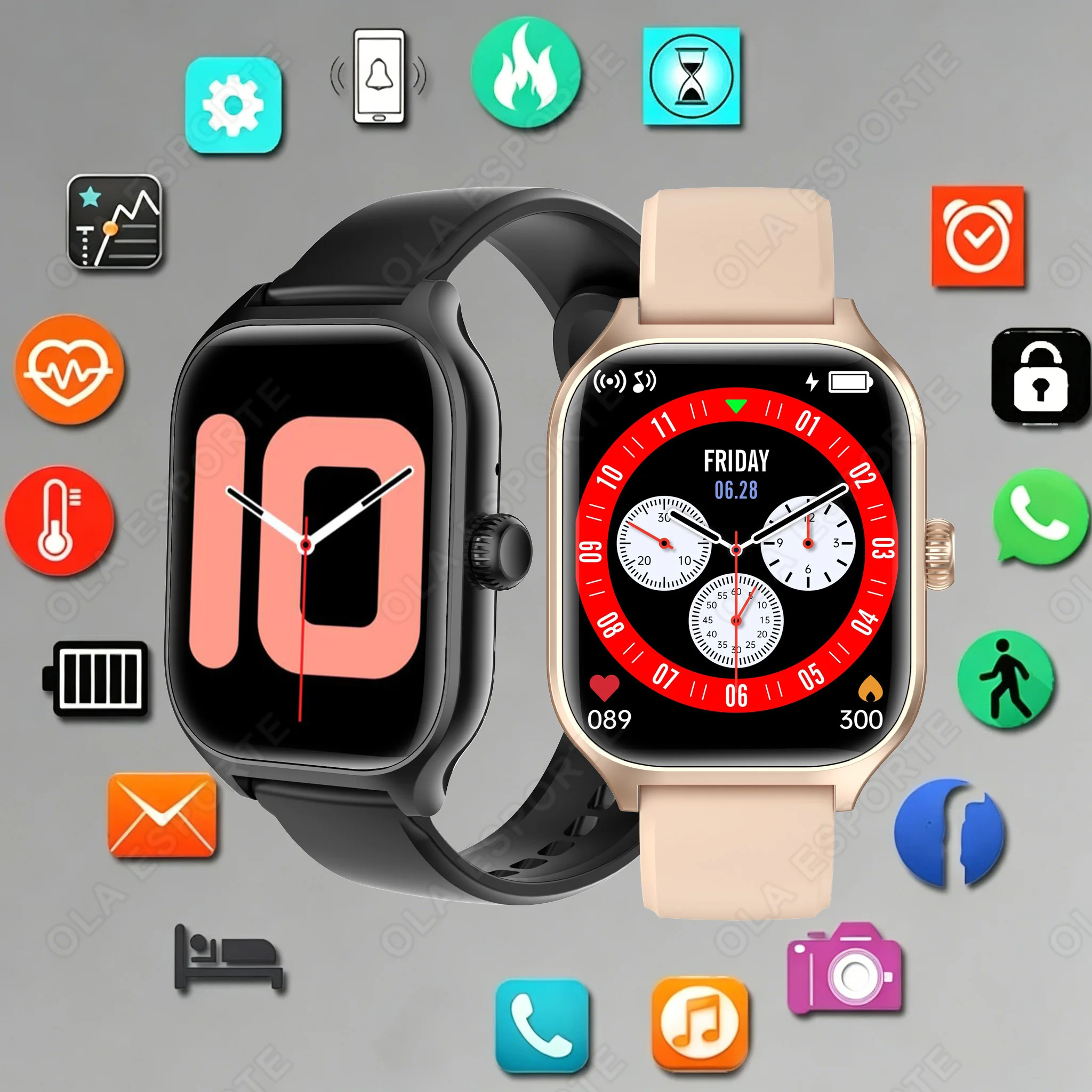 Smartwatch Men Women Wristwatches Smart Watch Message Fitness Monitor Bracelet Birthday Gift Electronic Clock For Android IOS
Smartwatch Men Women Wristwatches Smart Watch Message Fitness Monitor Bracelet Birthday Gift Electronic Clock For Android IOS