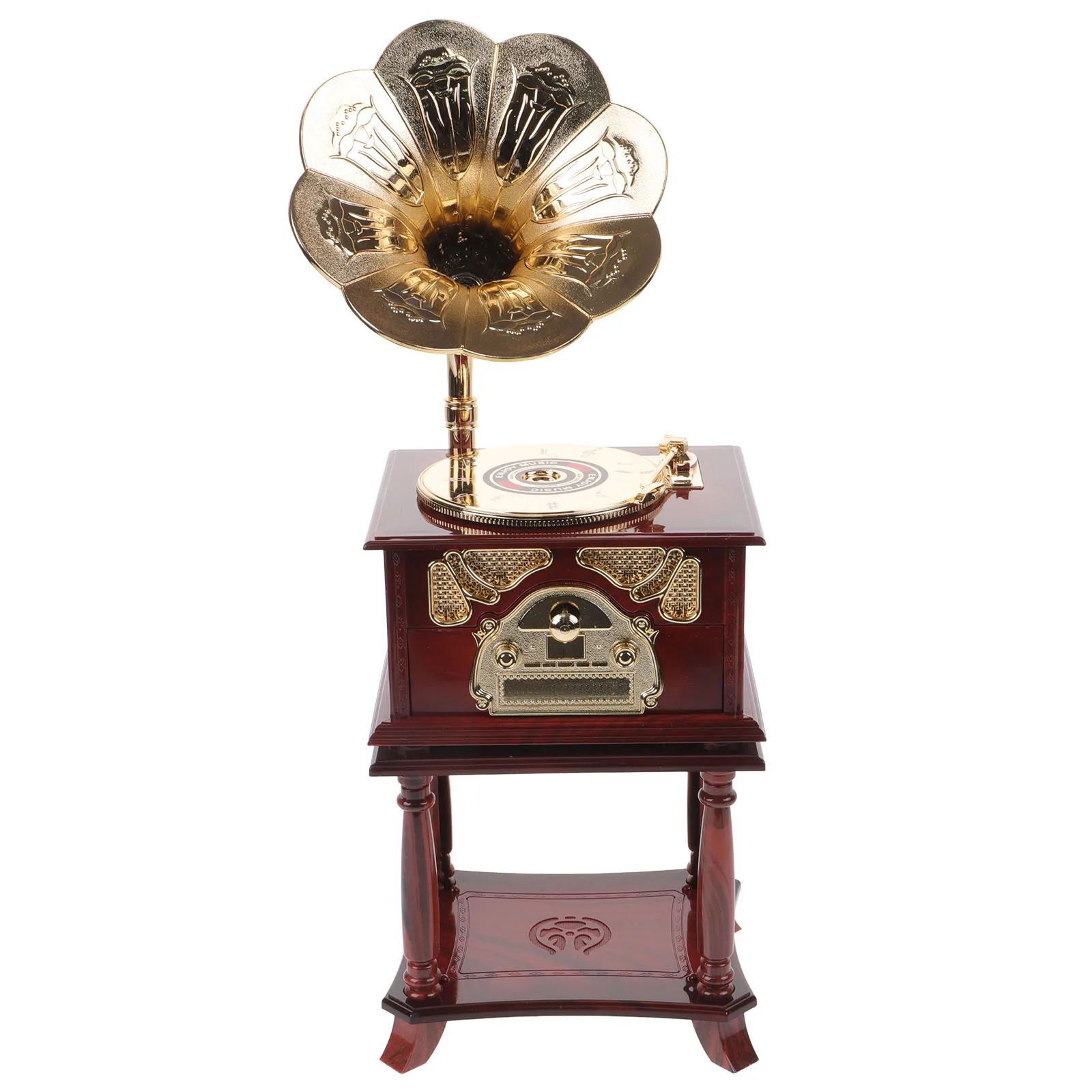 Gramophone Music Box Vintage Home Decor Desktop Phonograph Music Box Gift Festival Birthday Present Household Ornament Toy
Gramophone Music Box Vintage Home Decor Desktop Phonograph Music Box Gift Festival Birthday Present Household Ornament Toy