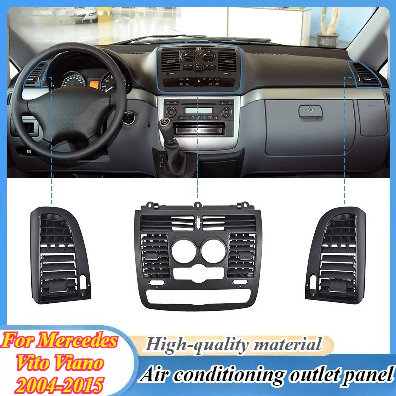 For Mercedes Viano 2004-2015 Front Air Vent Trim Grille Panel 636639 ABS Dashboard Vent Cover Car Interior Styling Accessories
For Mercedes Viano 2004-2015 Front Air Vent Trim Grille Panel 636639 ABS Dashboard Vent Cover Car Interior Styling Accessories