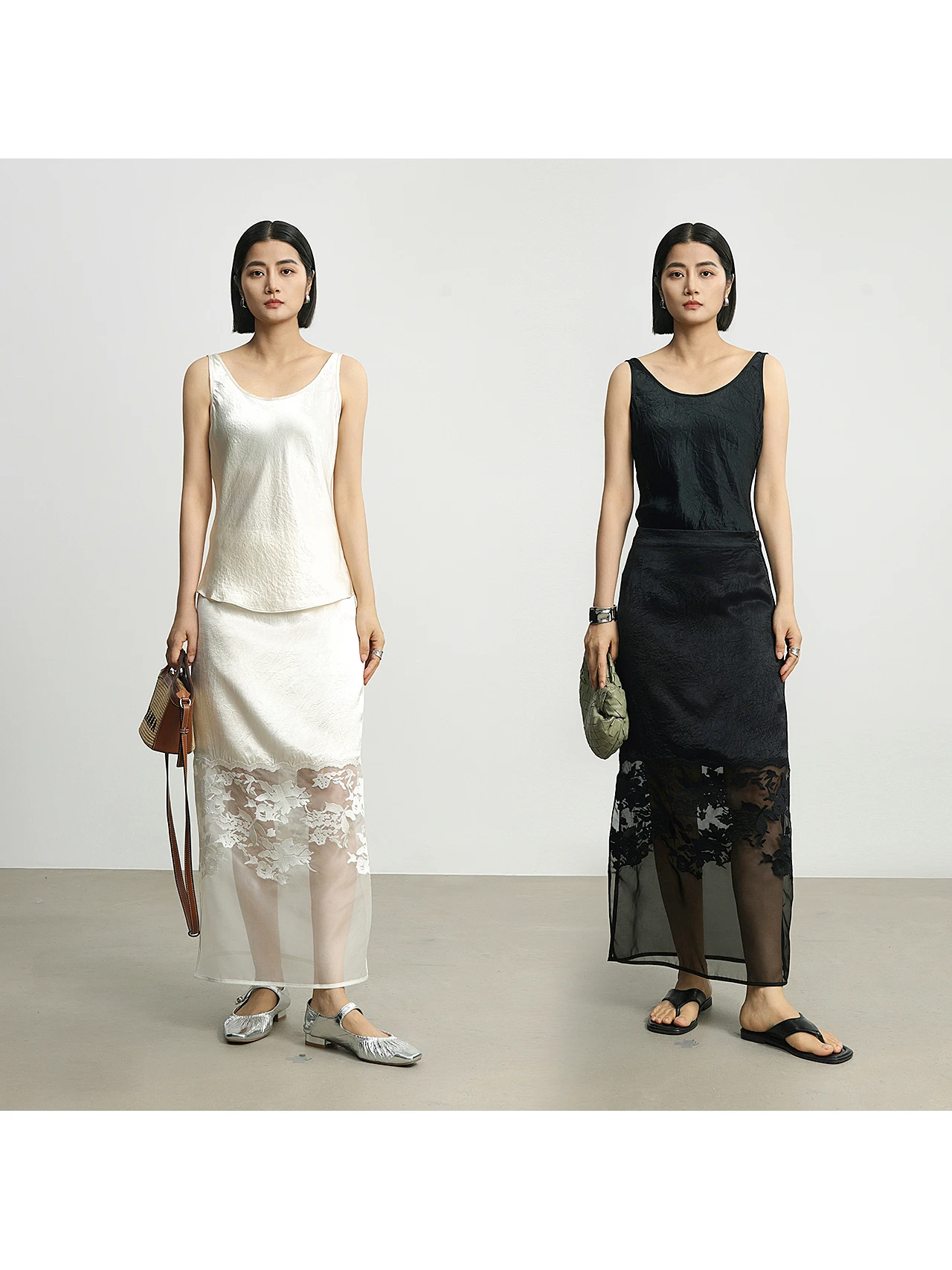 Xiye Ni High-End Cool Sensation Silk Satin Micro-Wrinkle Vest Women Summer High-End Feelings Outfit U-Ne Top
Xiye Ni High-End Cool Sensation Silk Satin Micro-Wrinkle Vest Women Summer High-End Feelings Outfit U-Ne Top