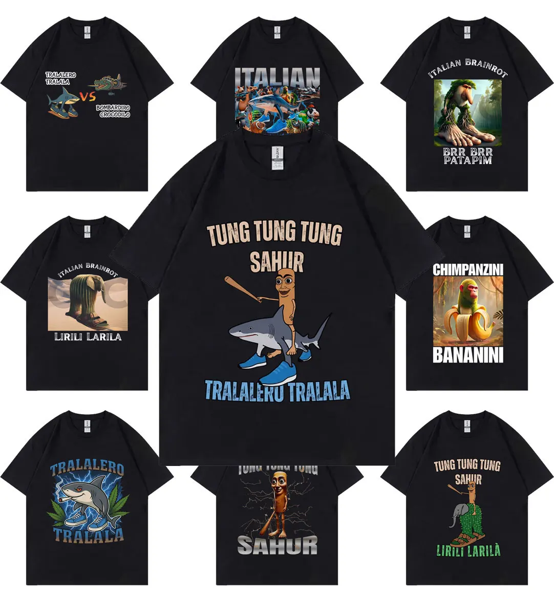 Italian Brainrot Funny Meme T-shirt Tralalero Tralala Tung Tung Tung Sahur Brr Brr Patapim Bombardiro Crocodilo Graphic T Shirts
Italian Brainrot Funny Meme T-shirt Tralalero Tralala Tung Tung Tung Sahur Brr Brr Patapim Bombardiro Crocodilo Graphic T Shirts