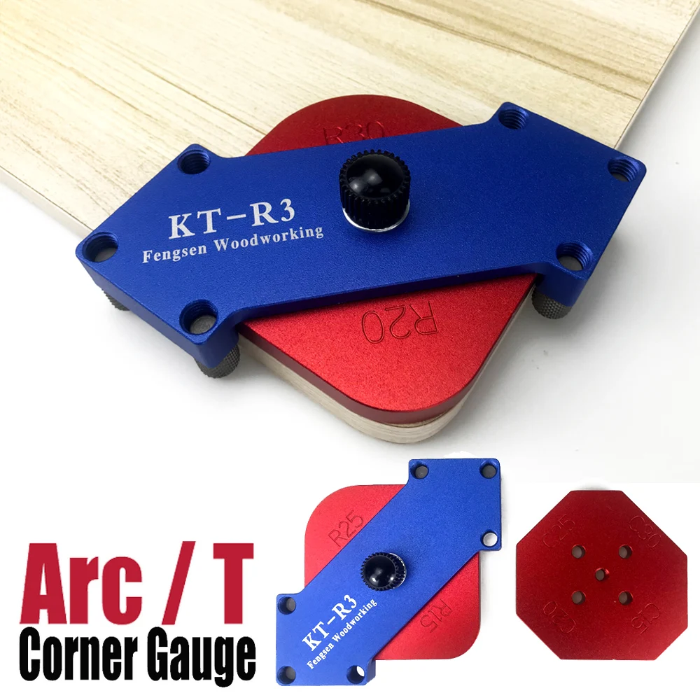 Новый профессиональный набор угловых приспособлений для радиуса, шаблон для обрезки из алюминиевого сплава для деревообрабатывающего фрезерного станка, филе и направляющая под углом 90 градусов 
Новый профессиональный набор угловых приспособлений для радиуса, шаблон для обрезки из алюминиевого сплава для деревообрабатывающего фрезерного станка, филе и направляющая под углом 90 градусов