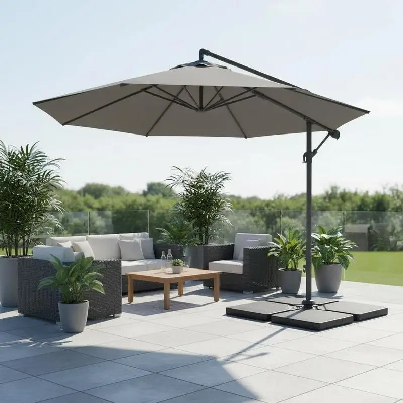 4 Pieces 13L Cantilever Offset Patio Umbrella Base with Easy-Fill Spouts
4 Pieces 13L Cantilever Offset Patio Umbrella Base with Easy-Fill Spouts