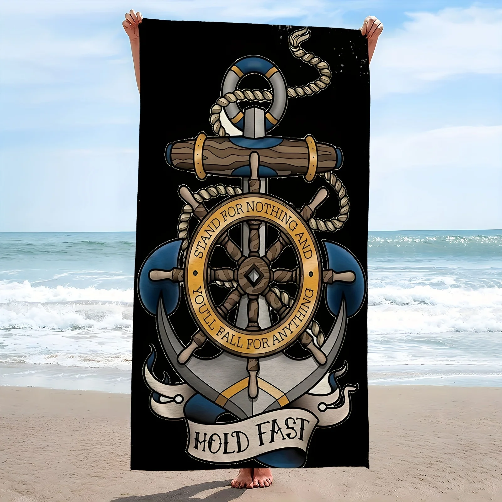 Microfiber Nautical Anchor Beach Towel – Tropical Style, Polyester, Lightweight & Quick-Dry, for Swimming, Yoga, Camping, Travel
Microfiber Nautical Anchor Beach Towel – Tropical Style, Polyester, Lightweight & Quick-Dry, for Swimming, Yoga, Camping, Travel
