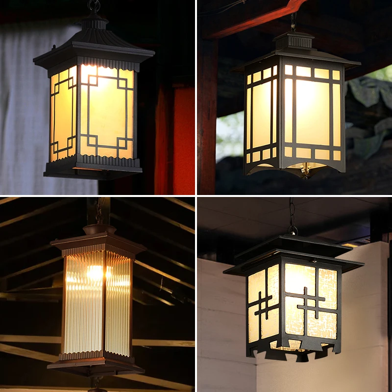 Chinese-style outdoor waterproof pavilion courtyard outdoor eaves villa entrance door retro wind lantern corridor small chandeli
Chinese-style outdoor waterproof pavilion courtyard outdoor eaves villa entrance door retro wind lantern corridor small chandeli