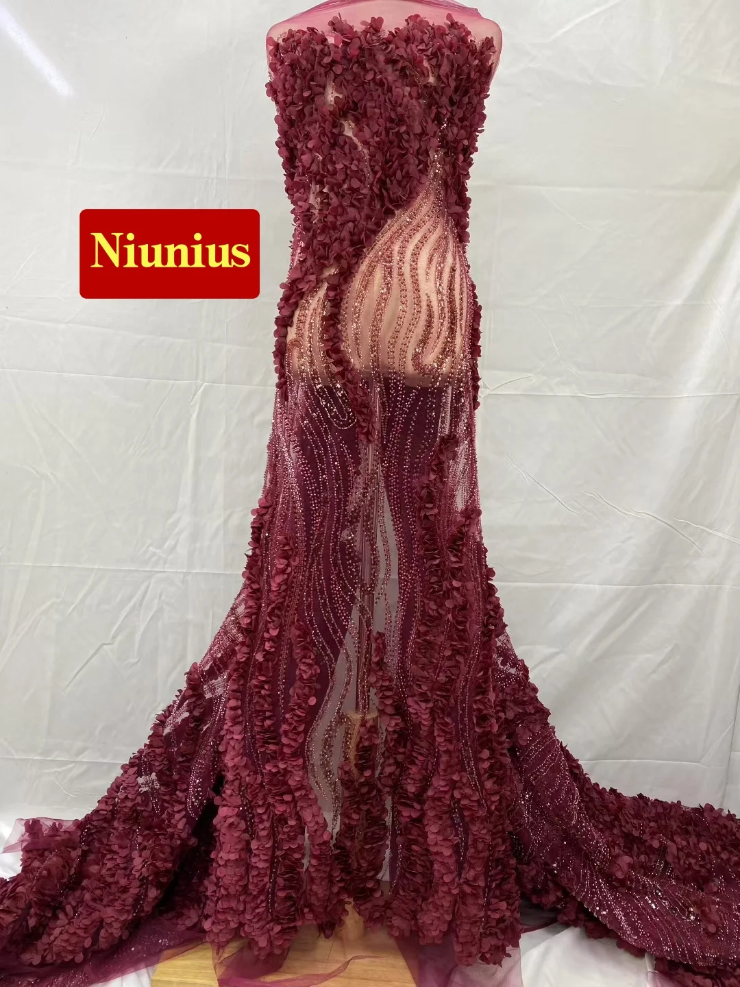 Elegant Chiffon Lace Fabric with Lots Stones - Latest Best Quality Delicate Soft Mesh Hemline for Party Evening Dresses NN5628_R
Elegant Chiffon Lace Fabric with Lots Stones - Latest Best Quality Delicate Soft Mesh Hemline for Party Evening Dresses NN5628_R