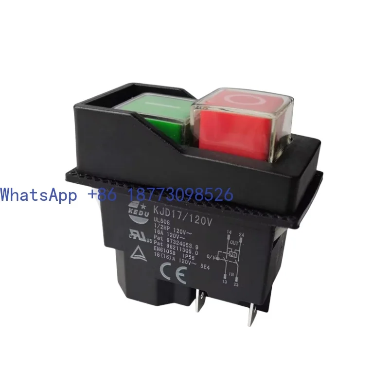 Electromagnetic switch KJD17/120V 4/5 foot waterproof switch KJD17F magnetic drill button
Electromagnetic switch KJD17/120V 4/5 foot waterproof switch KJD17F magnetic drill button
