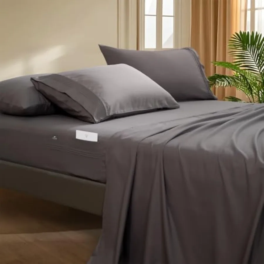 Deep Pocket Full Sheet Set - 4 Piece FullSize Bed Sheets - Breathable and Cooling - Hotel Luxury-Easy Care Moisture Wicking, Co
Deep Pocket Full Sheet Set - 4 Piece FullSize Bed Sheets - Breathable and Cooling - Hotel Luxury-Easy Care Moisture Wicking, Co