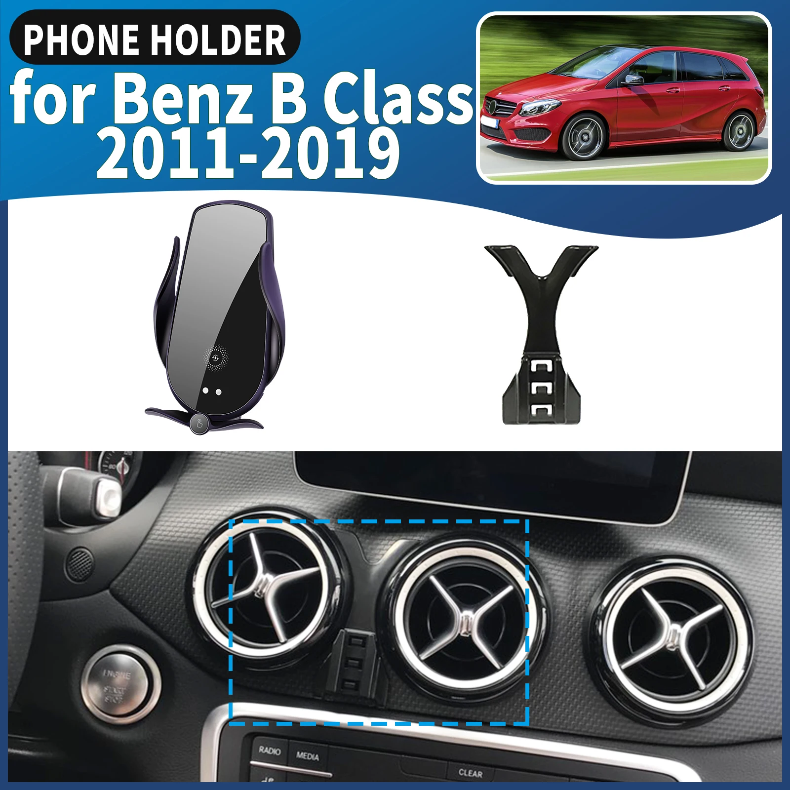 fit for Mercedes Benz B Class W246 GLA CLA 2011-2019 Car Phone Holder Mount Vehicle-Specific GPS Navigation Easy Installation
fit for Mercedes Benz B Class W246 GLA CLA 2011-2019 Car Phone Holder Mount Vehicle-Specific GPS Navigation Easy Installation