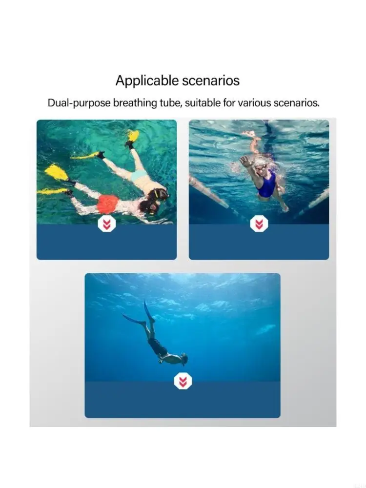 Flexible Silicones Snorkels Tube Floating Submergible Breathing Tube Hose for Underwater Exploration
Flexible Silicones Snorkels Tube Floating Submergible Breathing Tube Hose for Underwater Exploration