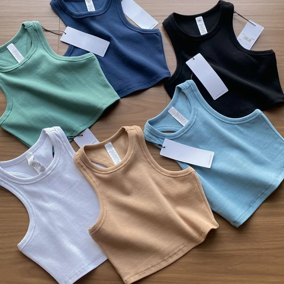 aI Women's Aspire Tank Yoga Knitted Vest Sleeveless Seamless Yoga Short Workout Sports Gym Women Top Fitness Running Slim Vest
aI Women's Aspire Tank Yoga Knitted Vest Sleeveless Seamless Yoga Short Workout Sports Gym Women Top Fitness Running Slim Vest