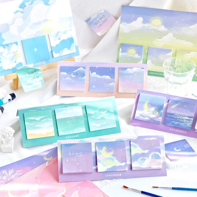 60 Pcs/Set Beautiful Ocean and Starry Sky Sticky Notes Self-Adhesive Colorful Sticky Planner Memo Pads Stationery
60 Pcs/Set Beautiful Ocean and Starry Sky Sticky Notes Self-Adhesive Colorful Sticky Planner Memo Pads Stationery