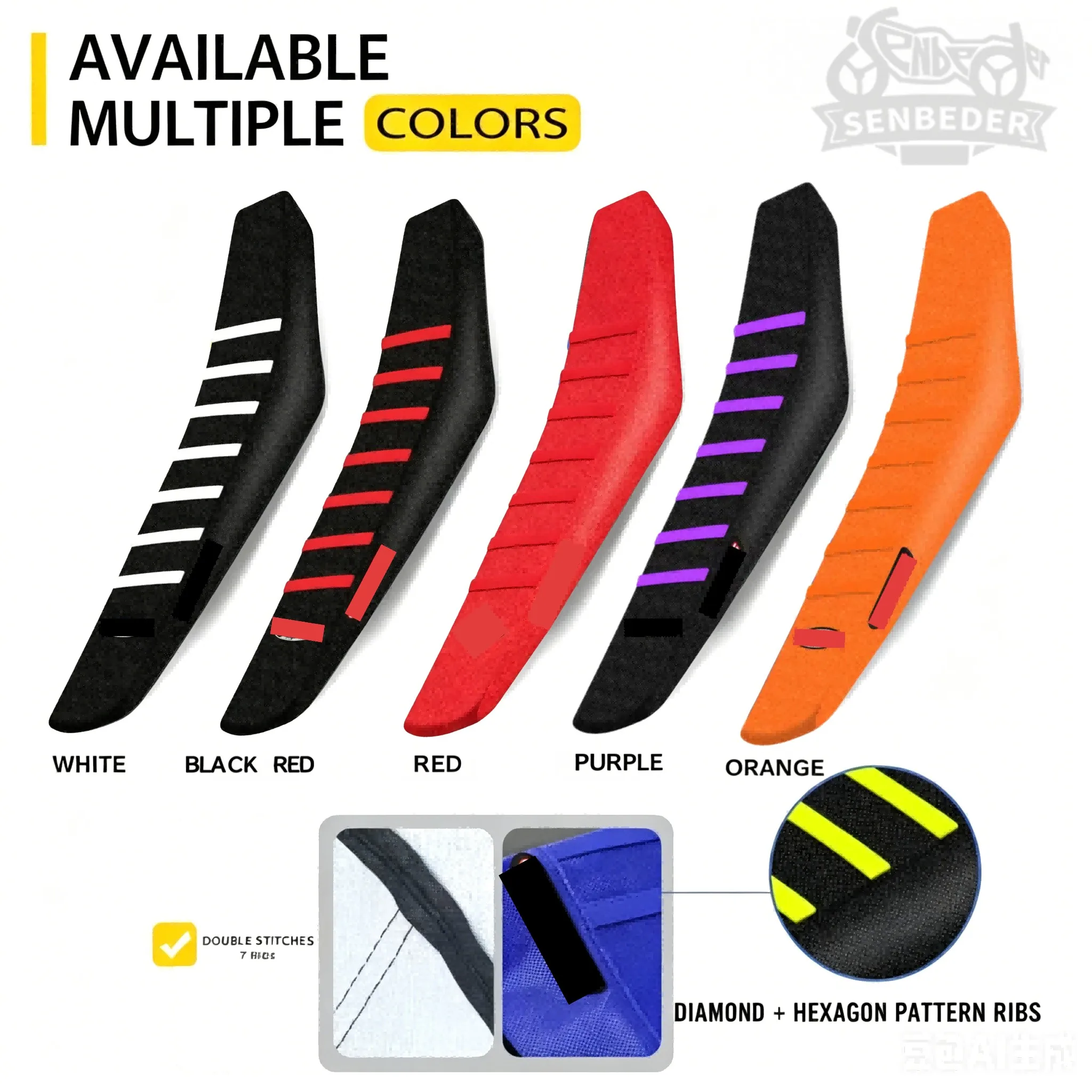 Universal Off Road Motorcycle Gripper Seat Cover Anti-Slip Thickened Saddle Protector for KTM EXC SXF Racing Motocycle
Universal Off Road Motorcycle Gripper Seat Cover Anti-Slip Thickened Saddle Protector for KTM EXC SXF Racing Motocycle