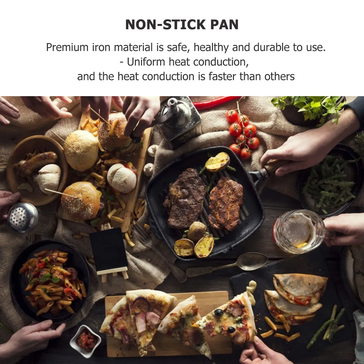 Outdoor Barbecue Tray Korean Grill Pan Fry for BBQ Stove Steak Hot Plates Frying With Iron
Outdoor Barbecue Tray Korean Grill Pan Fry for BBQ Stove Steak Hot Plates Frying With Iron