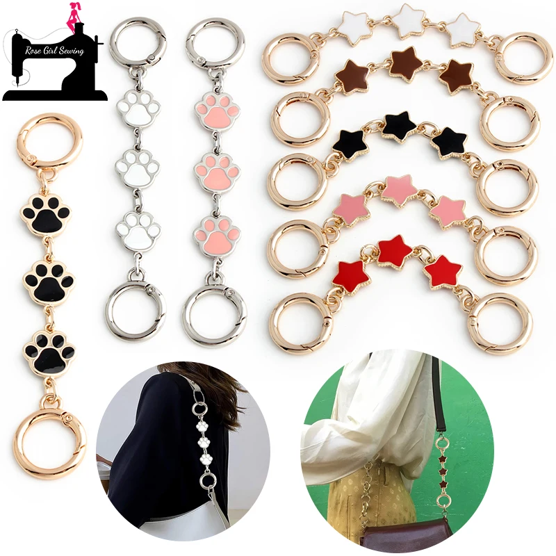 13.5CM/14.5CM Paw/Star Shape Purse Extender Chain For Replacement Charm Bags Strap Handbag Extended Chain Decoration Accessories
13.5CM/14.5CM Paw/Star Shape Purse Extender Chain For Replacement Charm Bags Strap Handbag Extended Chain Decoration Accessories
