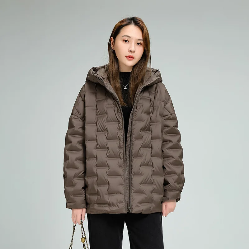 Lightweight Press Gum Hooded Women Down Jacket Fashion Loose New Spring Autumn Female Ultra Lightweight Packable Down Coats
Lightweight Press Gum Hooded Women Down Jacket Fashion Loose New Spring Autumn Female Ultra Lightweight Packable Down Coats