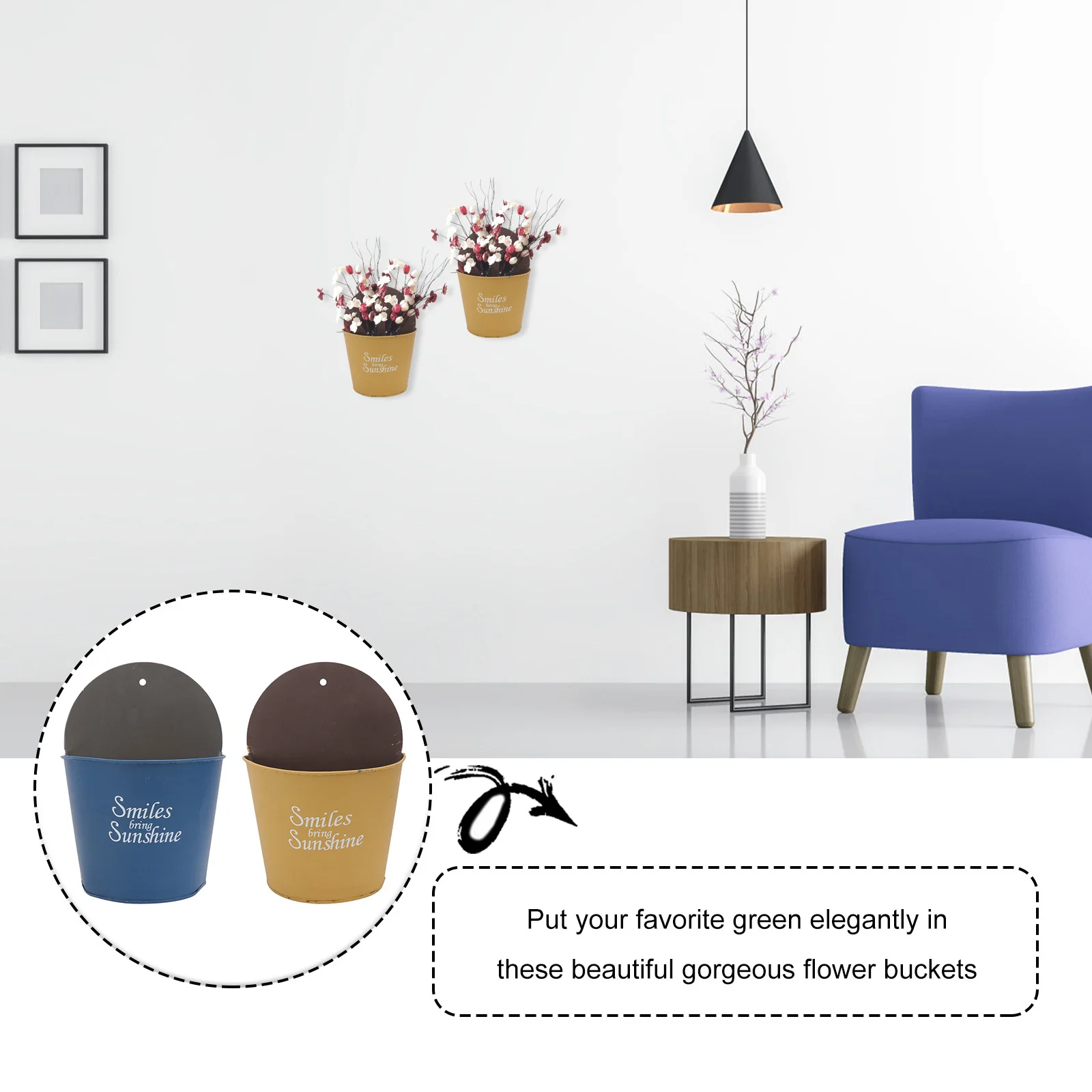 2Pcs Wall Hanging Flowerpots Retro Vintage Iron Flower Pots Decorative Planters Outdoor Garden Decor Home Decorations
2Pcs Wall Hanging Flowerpots Retro Vintage Iron Flower Pots Decorative Planters Outdoor Garden Decor Home Decorations