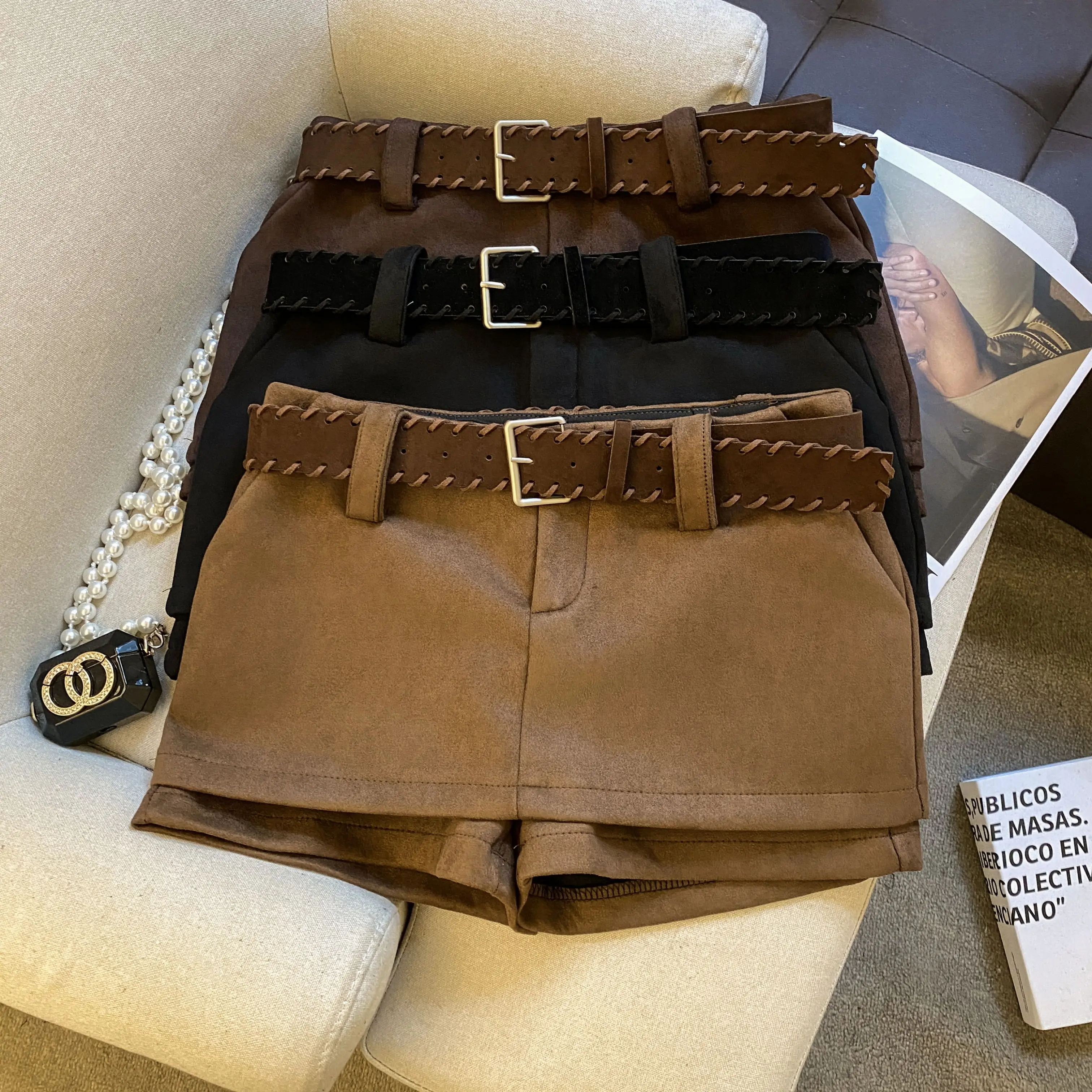 Women's Autumn Winter Suede Mini Skirt Lady Streetwear Solid Color Slim Short Skirt
Women's Autumn Winter Suede Mini Skirt Lady Streetwear Solid Color Slim Short Skirt