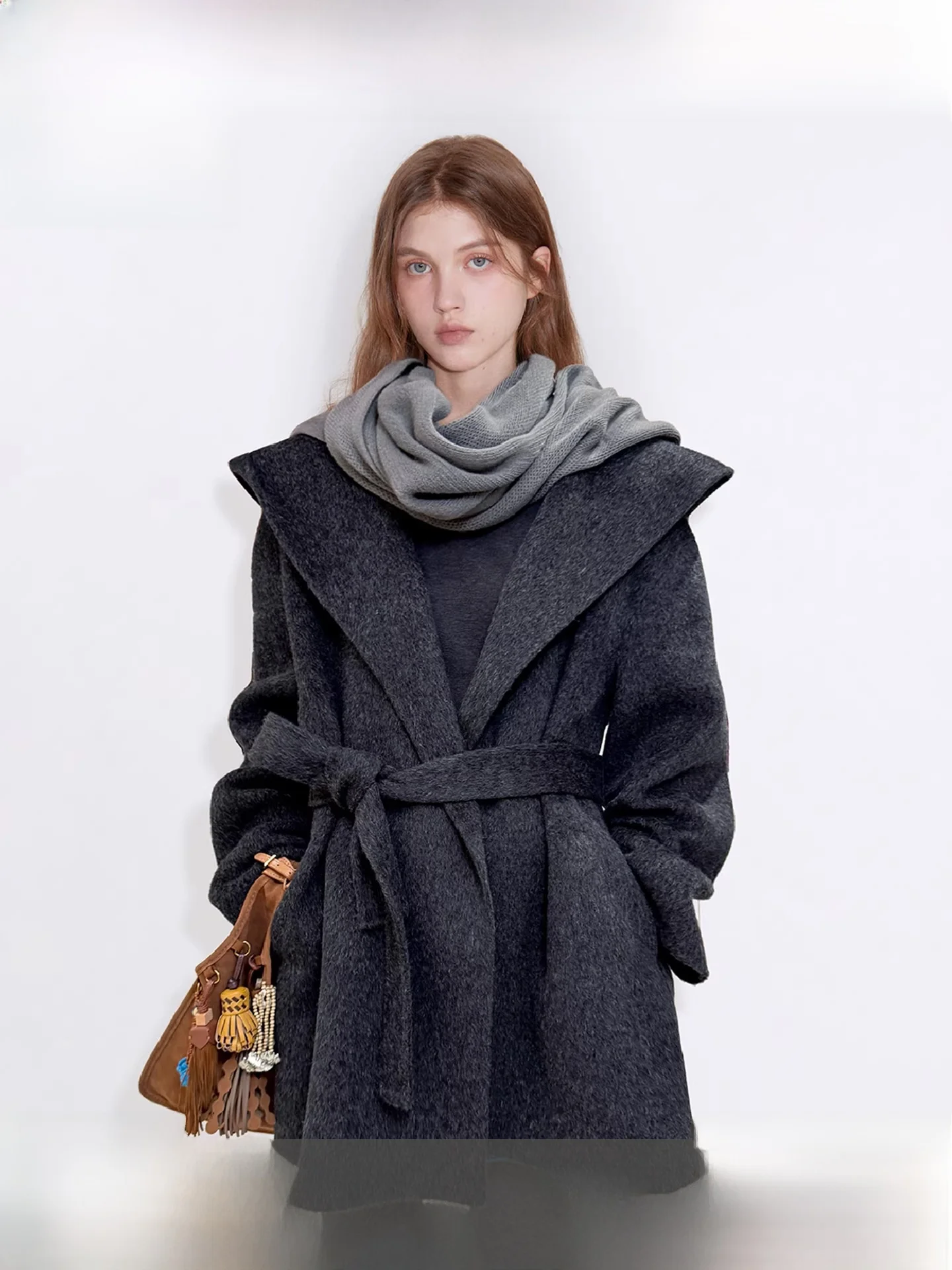 Fano Woolen Coat Hooded Double-sided Woolen Cowl Ne Women's Jaet Korean Sle Commute Long Sve Medium Length Loose Fit
Fano Woolen Coat Hooded Double-sided Woolen Cowl Ne Women's Jaet Korean Sle Commute Long Sve Medium Length Loose Fit