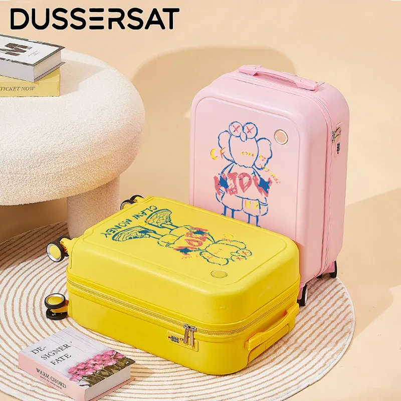 18/20 Inch Cute Cartoon Print Cabin Luggage - Lightweight Durable Spinner Suitcase for Girls/Boys, TSA Lock & 4 Wheels
18/20 Inch Cute Cartoon Print Cabin Luggage - Lightweight Durable Spinner Suitcase for Girls/Boys, TSA Lock & 4 Wheels