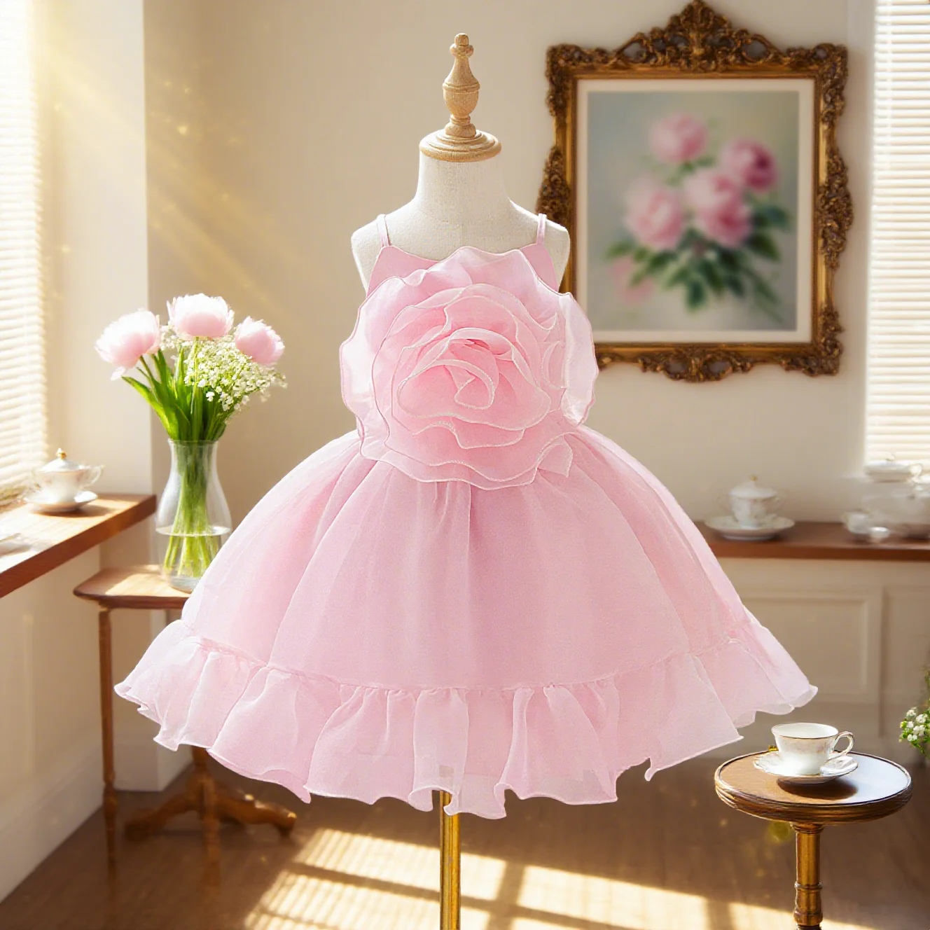 (Top + Dress) baby girls sweet floral dress with printed embroidery suitable for dances piano concerts birthday parties
(Top + Dress) baby girls sweet floral dress with printed embroidery suitable for dances piano concerts birthday parties