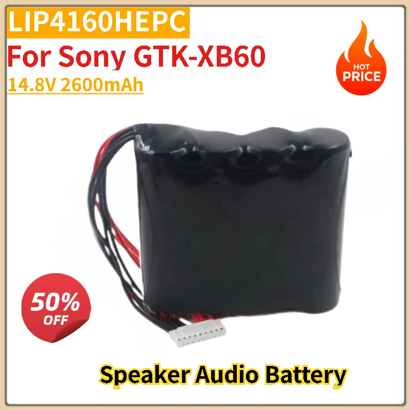 14.8V 2600mAh LIP4160HEPC Rechargeable Battery For Sony GTK-XB60 Speaker Audio Battery Brand New High Quality
14.8V 2600mAh LIP4160HEPC Rechargeable Battery For Sony GTK-XB60 Speaker Audio Battery Brand New High Quality