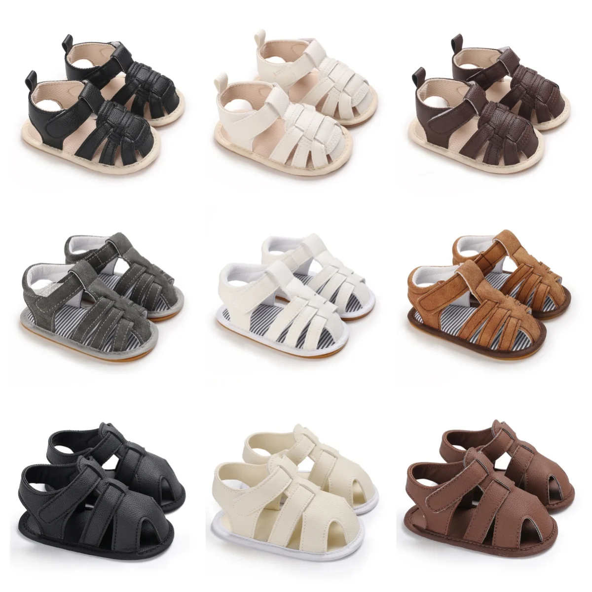 Summer fashion minimalist sandals for babies, comfortable soft soled walking shoes suitable for 0-18 months old
Summer fashion minimalist sandals for babies, comfortable soft soled walking shoes suitable for 0-18 months old