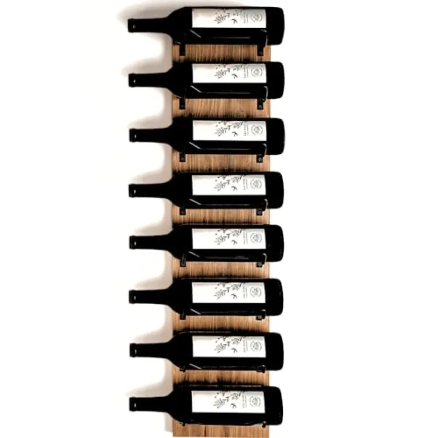 Wine Rack Wall Mounted Wooden Wall Wine Rack with 8 Bottle Storage and Matte Black Brackets Wine Wall Rack with Rustic Finish P
Wine Rack Wall Mounted Wooden Wall Wine Rack with 8 Bottle Storage and Matte Black Brackets Wine Wall Rack with Rustic Finish P