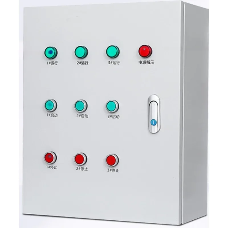 3 way 3 phase motor control box water pump phase loss protection one control three distribution cabinet
3 way 3 phase motor control box water pump phase loss protection one control three distribution cabinet