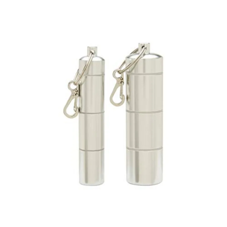 2 Pack Small and Large Keychain Portable Daily Pill Case, 3 Compartments Aluminum Alloy Waterproof Mini Box Bottle Holder Conta
2 Pack Small and Large Keychain Portable Daily Pill Case, 3 Compartments Aluminum Alloy Waterproof Mini Box Bottle Holder Conta