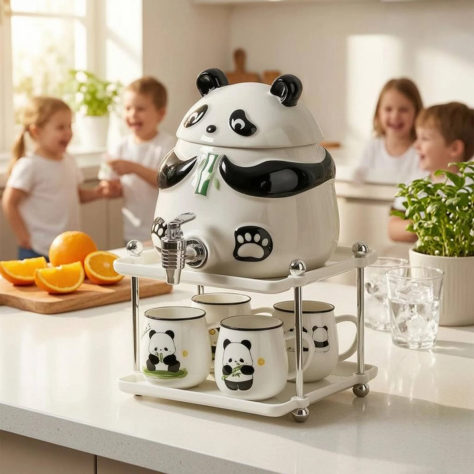 Panda Water Dispenser Front Tap Ceramic Water Dispenser Household Container Fitted Lid Tableware Glossy
Panda Water Dispenser Front Tap Ceramic Water Dispenser Household Container Fitted Lid Tableware Glossy
