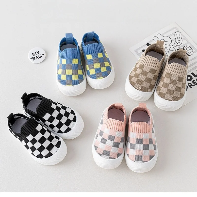 2026 Summer 0-4Y Baby First Walkers Checkerboard Knit Shoes Soft Anti-Slip Sole Toddler Breathable Casual Walking Shoes
2026 Summer 0-4Y Baby First Walkers Checkerboard Knit Shoes Soft Anti-Slip Sole Toddler Breathable Casual Walking Shoes