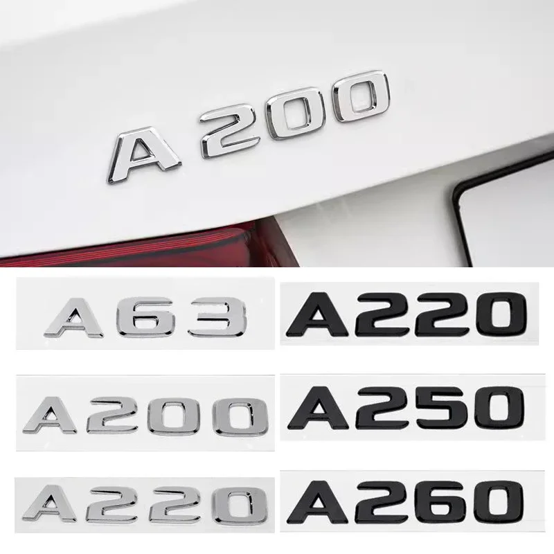 3D Letters Car Rear Trunk Sticker Emblem ABS Tail Number Badge Decal for Mercedes Benz A63 A200 A220 A250 A260 A Class W177 W176
3D Letters Car Rear Trunk Sticker Emblem ABS Tail Number Badge Decal for Mercedes Benz A63 A200 A220 A250 A260 A Class W177 W176