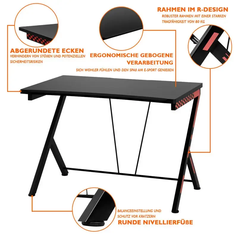 Home Office Modern Ergonomic Study Computer Desk for Small Space
Home Office Modern Ergonomic Study Computer Desk for Small Space