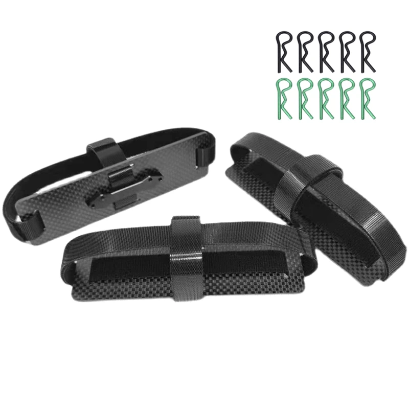 3Pcs Carbon Fiber Battery Tray Strap Kit With R Type Body Clips For Axial SCX6 AXI05000 1/6 RC Crawler Car Parts
3Pcs Carbon Fiber Battery Tray Strap Kit With R Type Body Clips For Axial SCX6 AXI05000 1/6 RC Crawler Car Parts