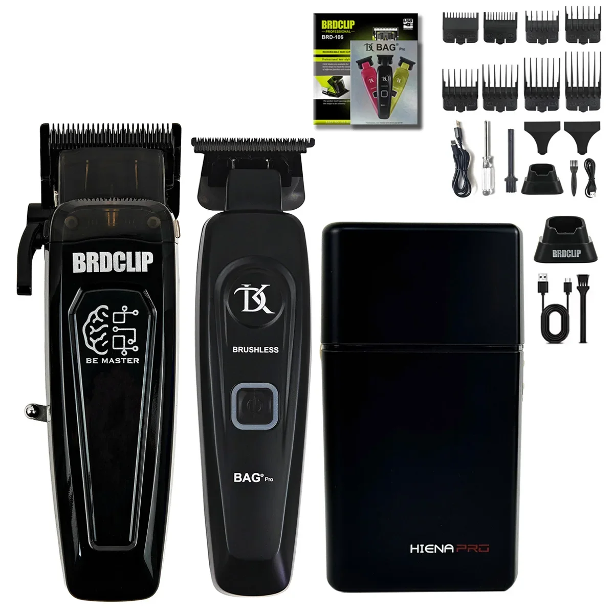 Professional Hair Clipper BRDCLIP 106 DK078 808 7500RPM 7200RPM 8200RPM Electric Cordless Trimmer DLC Blade with Charging Base
Professional Hair Clipper BRDCLIP 106 DK078 808 7500RPM 7200RPM 8200RPM Electric Cordless Trimmer DLC Blade with Charging Base