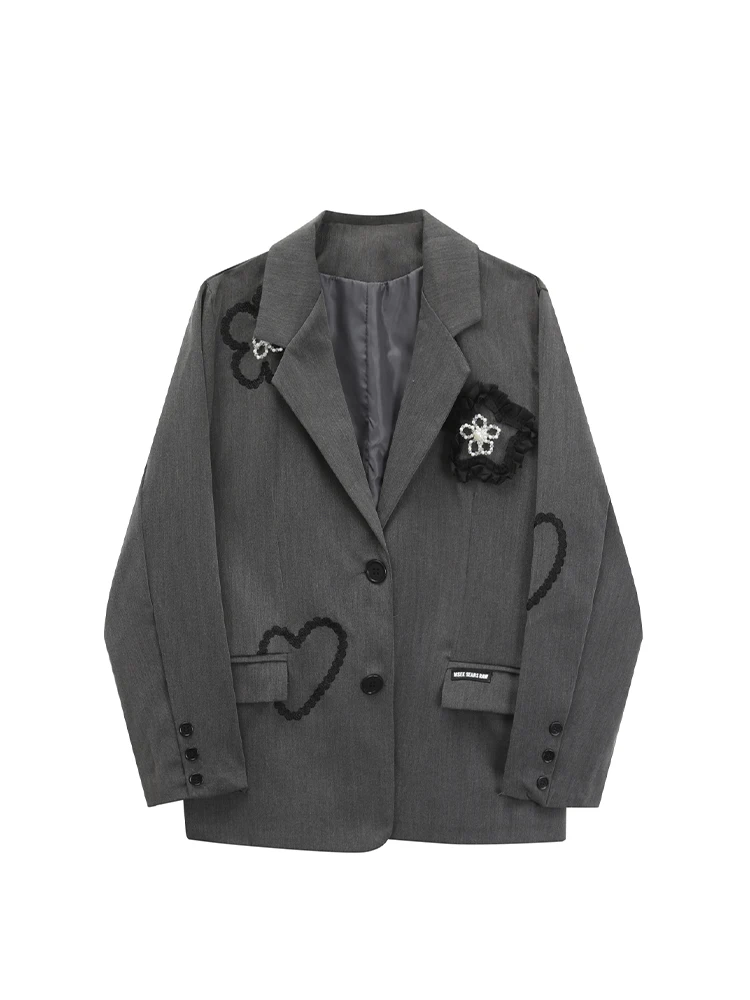 Women Grey Blazer Jacket Female Korean Style Blazer Coat Y2k Harajuku Loose Long Sleeve Outwear Vintage Elegant Fashion Clothes
Women Grey Blazer Jacket Female Korean Style Blazer Coat Y2k Harajuku Loose Long Sleeve Outwear Vintage Elegant Fashion Clothes