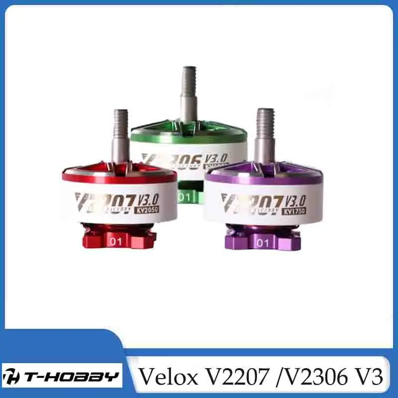 T-Motor Velox V2207 /V2306 V3 1750KV 1950KV 2050KV 6S / 2550KV 4S Brushless Motor for FPV Freestyle Drones DIY RC Parts
T-Motor Velox V2207 /V2306 V3 1750KV 1950KV 2050KV 6S / 2550KV 4S Brushless Motor for FPV Freestyle Drones DIY RC Parts