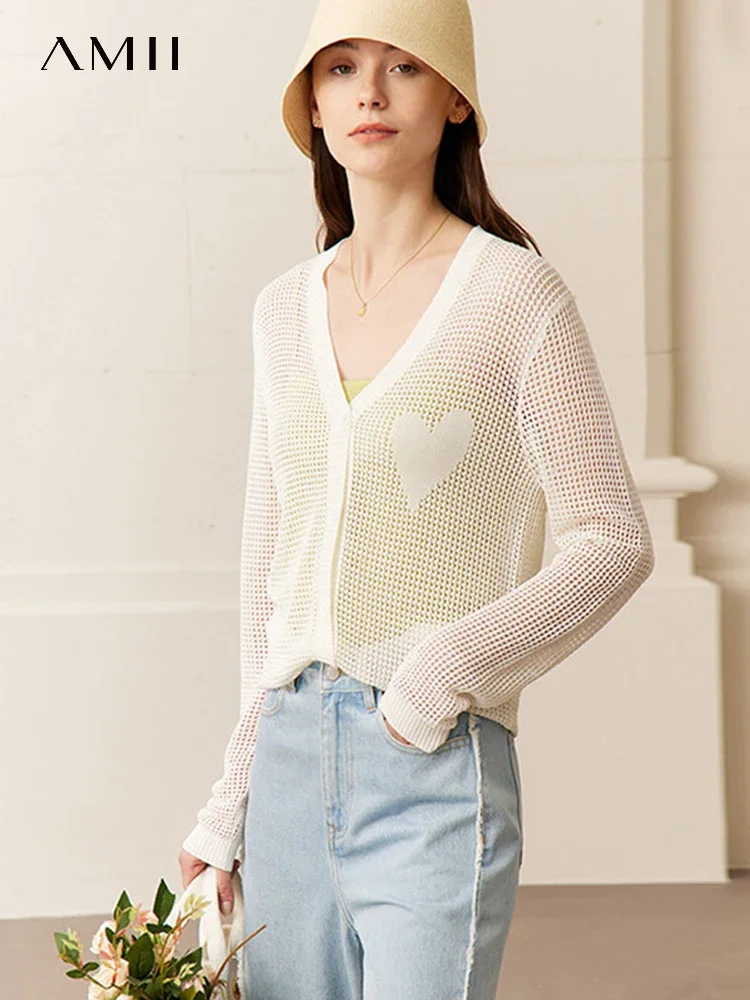 AMII Minimalism Knitted Cardigan for Women 2023 Spring New Fashion V-neck Loose Elegant Versatile Office Lady Cardigans 12341151
AMII Minimalism Knitted Cardigan for Women 2023 Spring New Fashion V-neck Loose Elegant Versatile Office Lady Cardigans 12341151