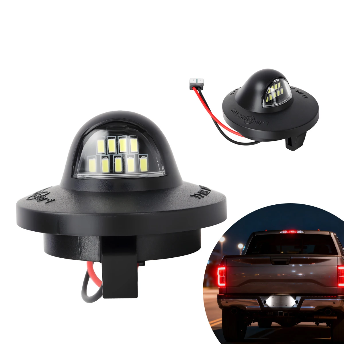 Number Plate Light LED Plate Light For Rear License Plate LED White Light Direct Replacement Easy Installation