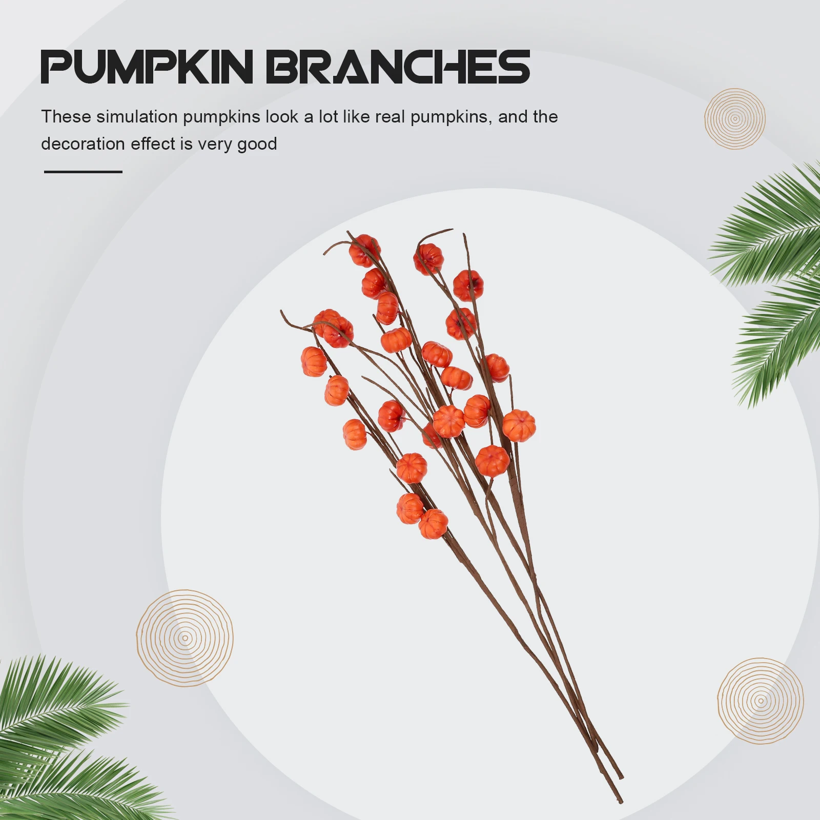 4 Pcs Faux Stems Pumpkin Branch Decoration Simulation Bride Fall Decorations for Home
4 Pcs Faux Stems Pumpkin Branch Decoration Simulation Bride Fall Decorations for Home