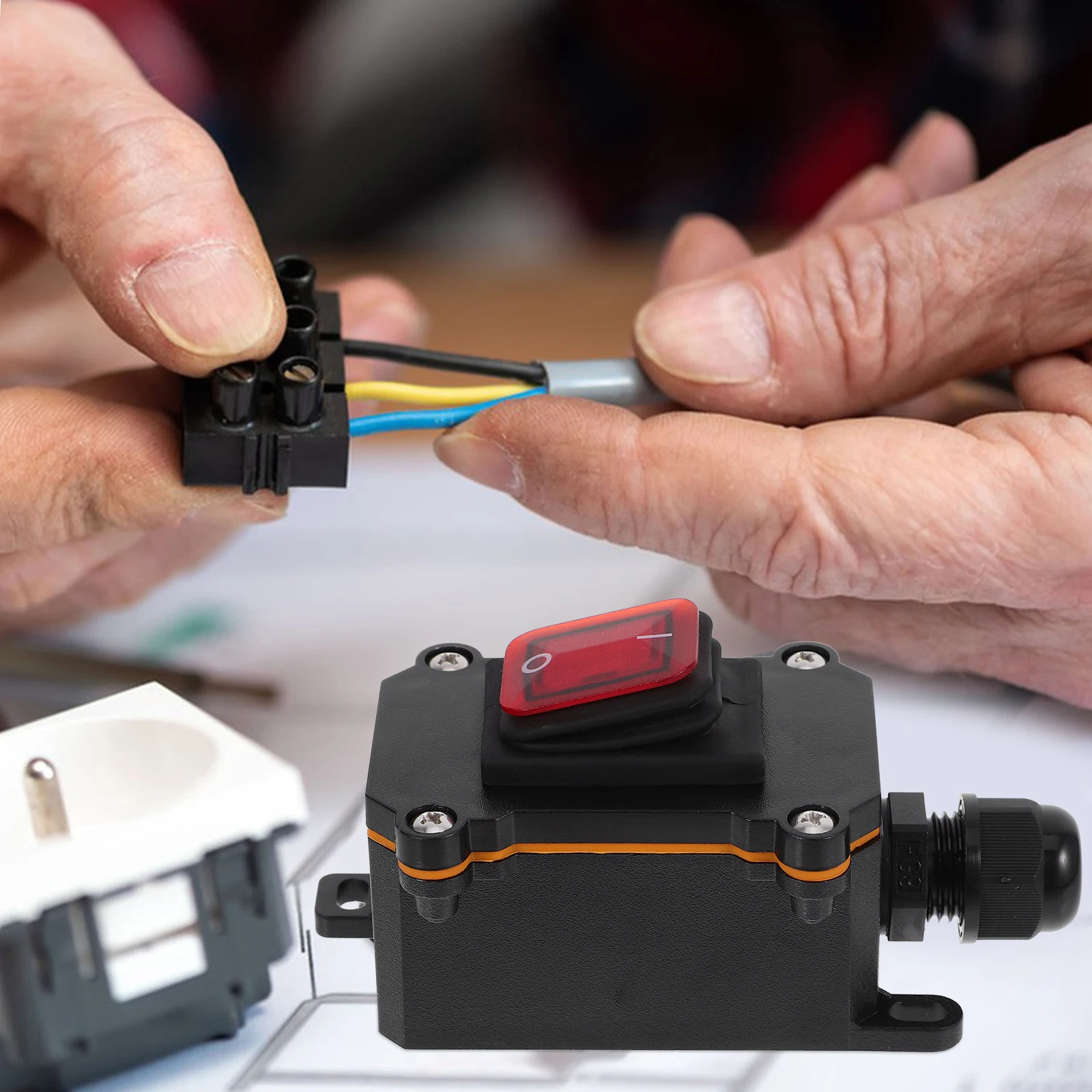 Waterproof Switch Outdoor Inline Off Heavy Duty Rocker Toggle for High Power Appliances Equipment Light Industrial Use
Waterproof Switch Outdoor Inline Off Heavy Duty Rocker Toggle for High Power Appliances Equipment Light Industrial Use