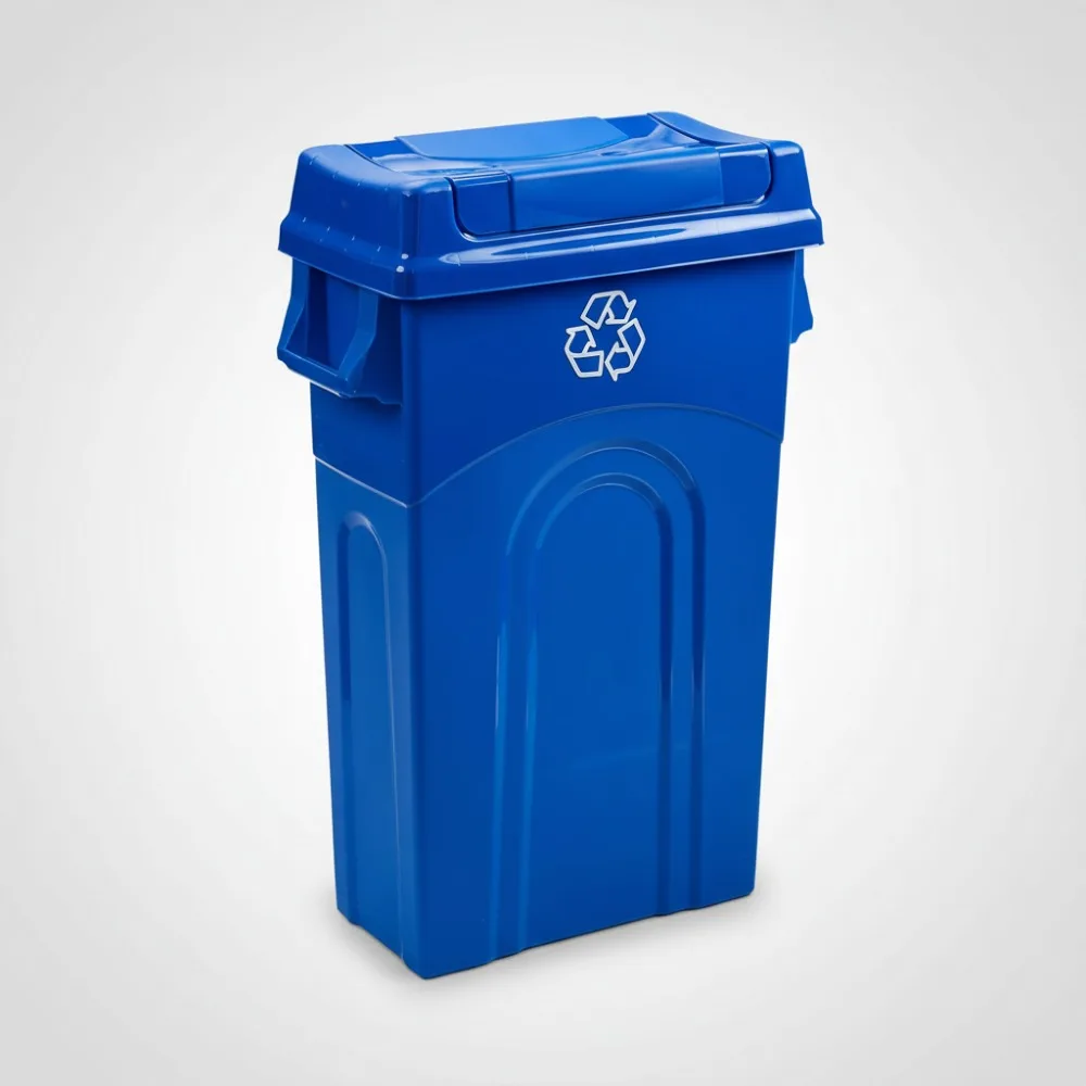 23 Gallon Slim Recycling Bin with Swing Lid & Dustpan Edge, Space-Saving Kitchen Trash Can for Home Office
23 Gallon Slim Recycling Bin with Swing Lid & Dustpan Edge, Space-Saving Kitchen Trash Can for Home Office