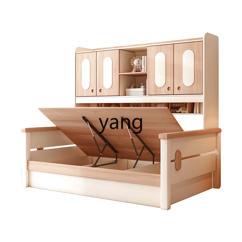 LTT small apartment high box bed multi-functional bookcase bed simple all solid wood 
LTT small apartment high box bed multi-functional bookcase bed simple all solid wood