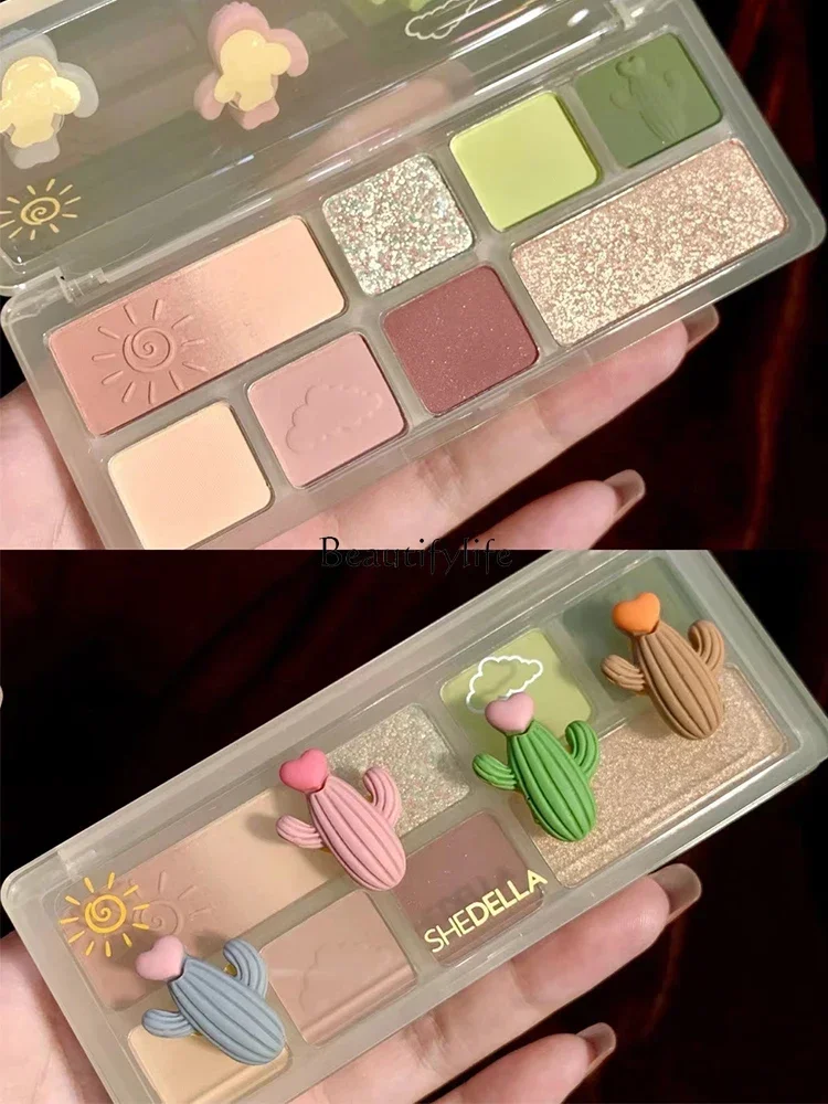 Cactus Eye Shadow Plate Eight Colors Low Saturation Matte Green Pure for Daily Use
Cactus Eye Shadow Plate Eight Colors Low Saturation Matte Green Pure for Daily Use