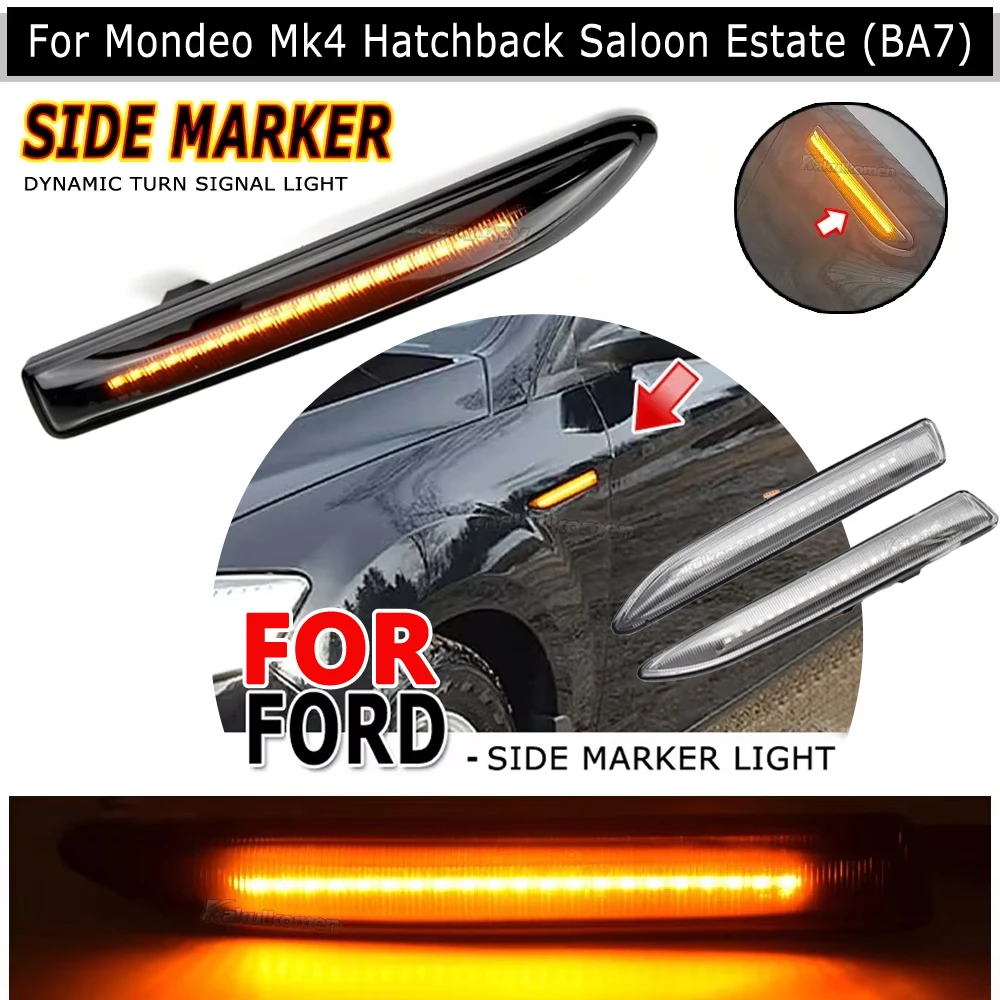 1Pair Side Marker Turn Signal Light For Ford Mondeo Mk4 Hatchback Saloon Estate BA7 2007-15 Led Dynamic Sequential Blinker Lamp
1Pair Side Marker Turn Signal Light For Ford Mondeo Mk4 Hatchback Saloon Estate BA7 2007-15 Led Dynamic Sequential Blinker Lamp
