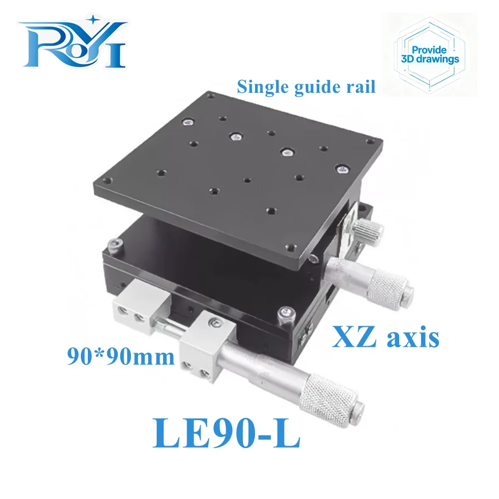 XZ Axis XZ90-L/LE90-R/LE90-C 90*90mm Manual Displacement Lift Platform Micro Cross Guide Rail Sliding Stage Trimming Table
XZ Axis XZ90-L/LE90-R/LE90-C 90*90mm Manual Displacement Lift Platform Micro Cross Guide Rail Sliding Stage Trimming Table