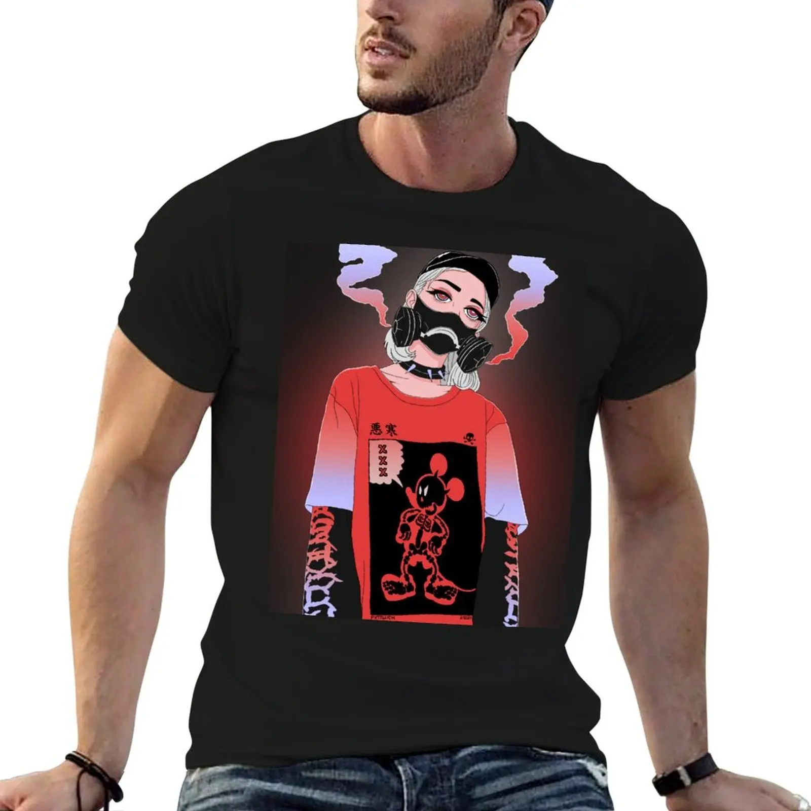 Dark Electronic Lofi Girl Mask Red tshirt T-Shirt man t shirt cotton high quality man t shirts for men T-Shirt
Dark Electronic Lofi Girl Mask Red tshirt T-Shirt man t shirt cotton high quality man t shirts for men T-Shirt